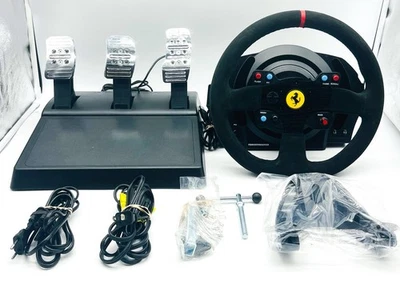 Thrustmaster T300 Ferrari Integral Alcantara Edition Racing Wheel W/ Pedals PS5 - Image 1 of 4