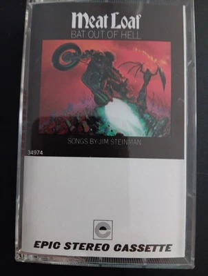 Meat Loaf "Bat Out Of Hell" Cassette Tape 1977 Epic Records CBS EUC  - Image 1 of 4