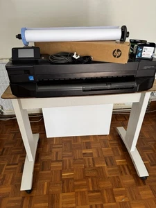 HP DesignJet T120 24" A1 plotter Large Format Printer CAD With Inks,Roll Stand - Afbeelding 1 van 24