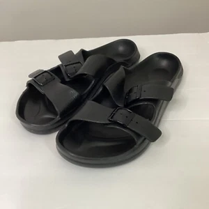 Birkenstock Birki’s Sandals Slides Black Mens 11 44 Birkis Synthetic - Picture 1 of 7