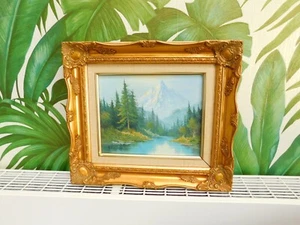 Beautiful Oil on Board Landscape in an Ornate Gilt Frame signed Chapman - Picture 1 of 12