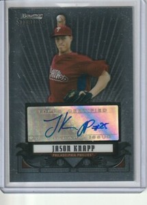 Jason Knapp 2008 Bowman Sterling Reflection Auto Philadelphia Phillies