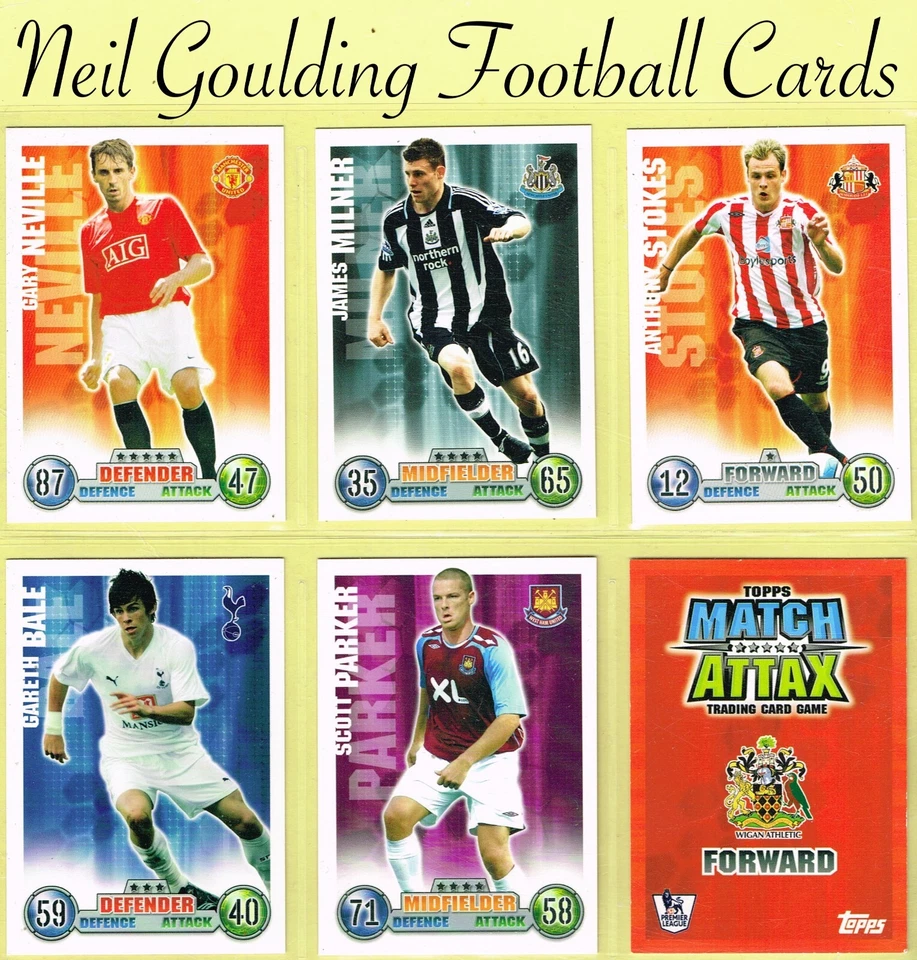 Topps MATCH ATTAX 2007-08 ☆ PREMIER LEAGUE ☆ Football Cards [Clubs M to W] - Image 1 of 1