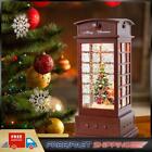 23cm Xmas Snow Globe Lantern Phone Booth with Swirling Glitter (Christmas Tree)