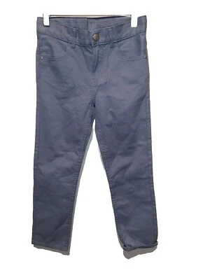 H&M Straight Fit Dress Blue Pants Boys (Size 7-8) - Image 1 of 4