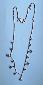 SUZANNE KALAN 18K Rose Gold Dangling Cascade Necklace With Sapphire  And Diamond