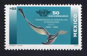 Mexico 1994 ICAO 50th Anniversary, MNH sc#1901 - Picture 1 of 1