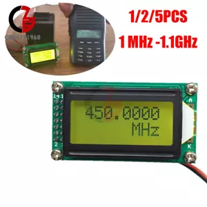 Lote 1 MHz-1,1 GHz LEDz contador de frecuencia medidor apto para radioaficionados - Imagen 1 de 40