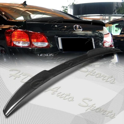 For 2006-2011 Lexus GS-Series V-Style Carbon Fiber Duckbill Trunk Spoiler Wing - Imagem 1 de 4