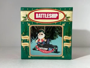Enesco Christmas Treasures Collection 1998 Battle Ship Christmas Tree Ornament - Picture 1 of 11
