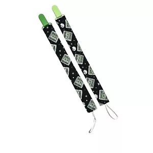 Pacifier & Sippy Cup Strap Clips Set of 2 Grogu Baby Yoda Mandalorian - Picture 1 of 3
