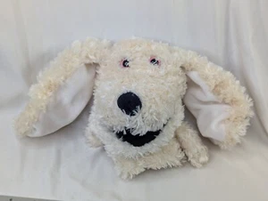 Peluche pupazzo a mano cane Manhattan giocattolo 2003 panna peluche giocattolo - Foto 1 di 10