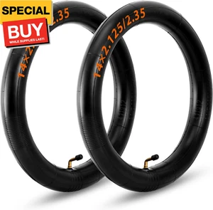 14 Inch Electric Bike Tubes: 2 Pack 14×2.125/2.35 Inner Tubes for Electric Scoot - Picture 1 of 7