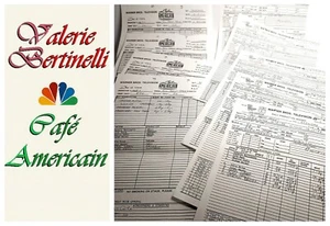 Cafe Americain '93-'94 TV Show Call Sheets & Production Reports Movie Film Prop - Picture 1 of 9