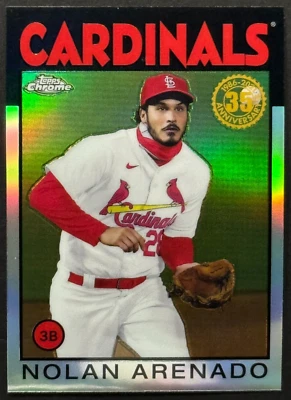 Nolan Arenado 35th Anniversary Refractor 2021 Topps Chrome Card# 86BC-5 - Image 1 of 2