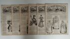Lot 6 Journaux La Mode Illustrée Année 1894 Original Victorian Fashion Papers A