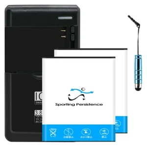 Long Lasting 2x 2550mAh Battery Universal Charger for ZTE Unico LTE Z930 Z930L - Picture 1 of 1