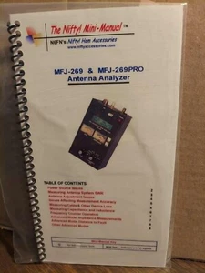 Nifty! MINI MANUAL MFJ-269 & MFJ-269PRO ~~~NEW!!~~ - Picture 1 of 4