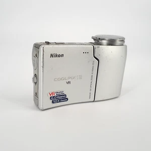 Nikon Coolpix S10 VR 6MP 10x Zoom Digital Compact Camera Untested For Part E6027 - Picture 1 of 11