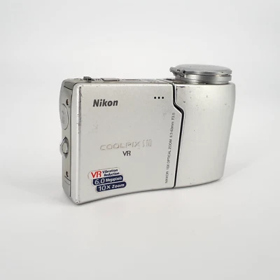 Nikon Coolpix S10 VR 6MP 10x Zoom Digital Compact Camera Untested For Part E6027 - Image 1 of 4