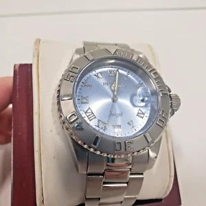 Invicta Angel Blue Face 200m Water Resist Diver Women's Wrist Watch aprx 6-1/2" - Picture 1 of 7