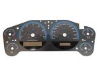 2007 – 2014 GMC, CHEVROLET TRUCK GAUGE FACE BLACK, BLUE RINGS, CLEAR SCALES