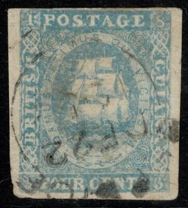 1853 British Guiana 4c Pale Blue SG20 4m BERBICE CDS VGU Cat. £700.00 - Picture 1 of 1
