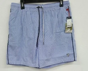 Daniel Cremieux Blue White Striped Trunks Men's Swimwear NWT $65 Choose Size - Picture 1 of 3