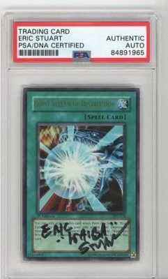 PSA Signed Eric Stuart Yu-Gi-Oh! Burst Stream of Destruction AST-038 1st Ed - Image 1 of 2