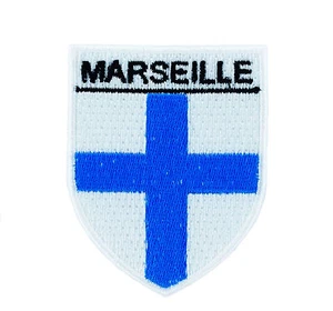 Parche bandera MARSEILLE emblema escudo de armas mochila PATCH termoadhesivo - Bild 1 von 1