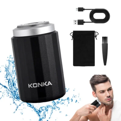 Konka Rasierer, Konka Elektrorasiere tragbarer Mini-Elektrorasiere für Herren DE