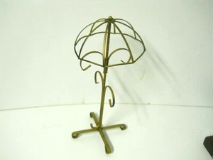 Brass Brushed Gold Umbrella Shaped Ornament Jewelry Display Stand Gift Boutique - Imagen 1 de 4