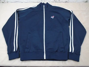 Abercrombie & Fitch Track Jacket Mens Small Blue Full Zip Muscle Y2K Sweats - Picture 1 of 8
