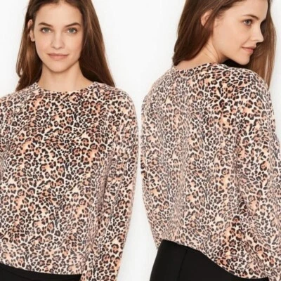 Victoria's SECRET женщин M бархата толстовка животных печати пуловер свитер - Изображение 1 из 4