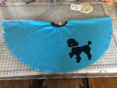 Falda Caniche Juvenil Azul con Cintura Elástica Negra Caniche - Estrás Lentejuelas Foto 1 de 4