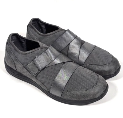ZAPATOS INFORMALES DREW ASTER COMFORT MUJER 10W ANCHO GRIS COMODIDAD ORTOPÉDICA 14803-43 Foto 1 de 4