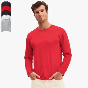 FRUIT OF THE LOOM - Iconic 150 Herren Classic Langarmshirt Baumwolle - Bild 1 von 40