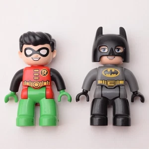 Lego Duplo Batman and Robin Figures DC Superheroes - Picture 1 of 3