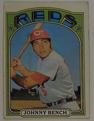 Topps Johnny Bench 1972 #433 en muy buen estado/excelente Foto 1 de 2