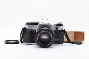 【MINT】Canon AE-1 Program Silver SLR Camera NFD New FD 50mm F1.4 From JAPAN - Picture 1 of 13