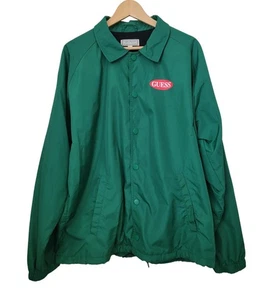 GUESS Ozark Green Coach Jacket Men's Size XL - Picture 1 of 9