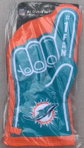 NFL Miami Dolphins Football Team #1 Lüfter Ofenhandschuh für Grills & Öfen Neu in Verpackung - Bild 1 von 6