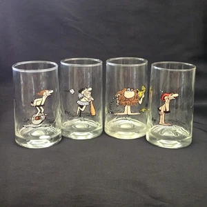 Trinkgläser Arby's B.C. Ice Age 1981 Collector Series Set 4 Becher Vintage - Bild 1 von 14