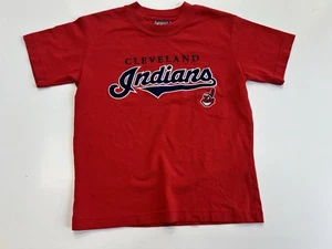 MLB Cleveland Indians Embroidered Vintage Y2k Youth Small T Shirt - Picture 1 of 3