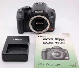 Shutter only 16K (16%) Canon EOS Rebel XSi 450D 12.2MP Digital SLR Camera Body - Picture 1 of 8