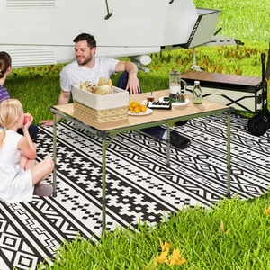 Foldable Table, Adjustable Height Aluminum Table for Picnic - Picture 1 of 11