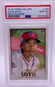 2018 Topps Gallery Juan Soto Rookie Card PSA 10 Private Issue RC /250 Yankees - Bild 1 von 2