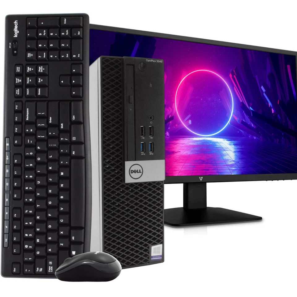 Dell OptiPlex 3040 Bundle Win 10 Pro 16BG RAM 500GB SSD Monitor, Keyboard, Mouse - Image 1 of 3