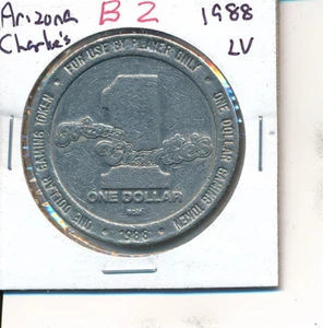 $1 CASINO TOKEN MASON 1988 ARIZONA CHARLIE'S LAS VEGAS NV OFFER:  B-2 - Picture 1 of 2