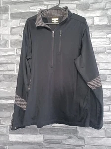 Maglione uomo Ogio taglia large nero 1/4 zip poliestere spandex - Foto 1 di 10